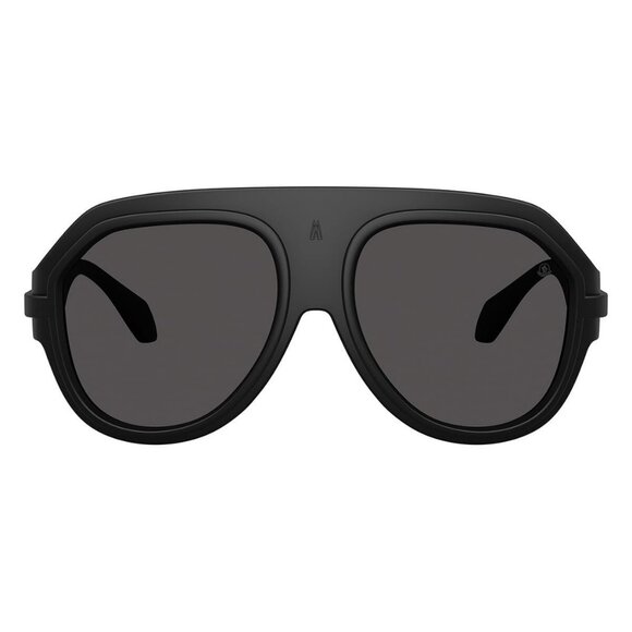 New MONCLER Fynder Black Aviator ME8012U 5006/87 Sunglasses Women - Picture 2 of 6